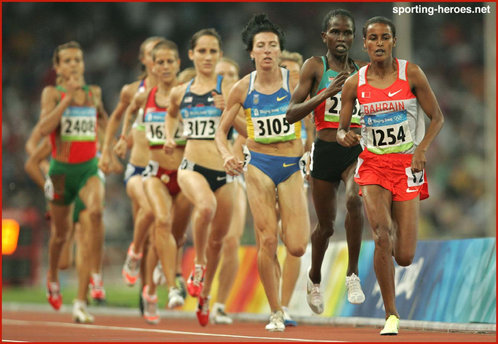 Maryam Yusuf Jamal - Bahrain - 5th in the 1500m at the 2008 Olympics (result)