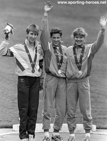 Wendy Jeal - Great Britain & N.I. - 1986 Commonwealth Games 100m Hurdles silver medal.