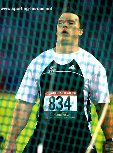 Philip Jensen - New Zealand - Hammer silver at 2002 Commonwealth Games.