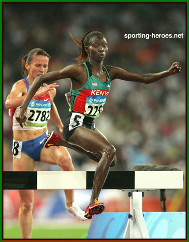 Eunice Jepkorir - Kenya - 2008 Olympics Steeplechase silver medal.