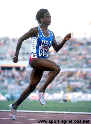 Jackie Joyner-Kersee - U.S.A. - Two gold medals at 1987 World athletics championships.