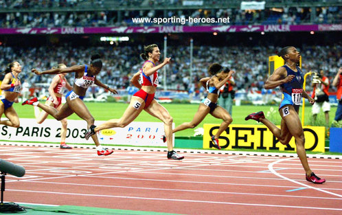 Anastasiya Kapachinskaya - Russia - 2003 World 200 metres Champion.
