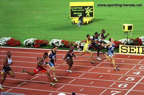 Konstadinos Kederis - Greece - World  and Olympic Games 200 metres Champion.