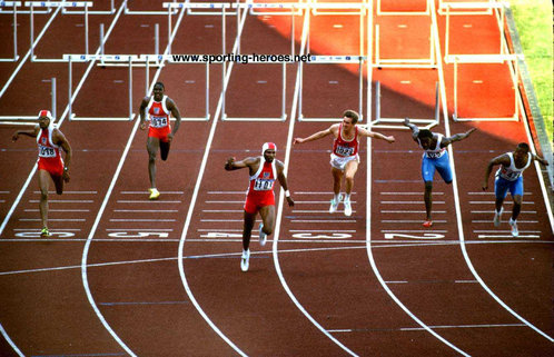 Roger Kingdom - U.S.A. - Successful defence of Olympic title in 1988