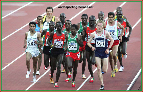 Eliud Kipchoge - Kenya - Fourth in the 5000m at the 2005 World Championships.