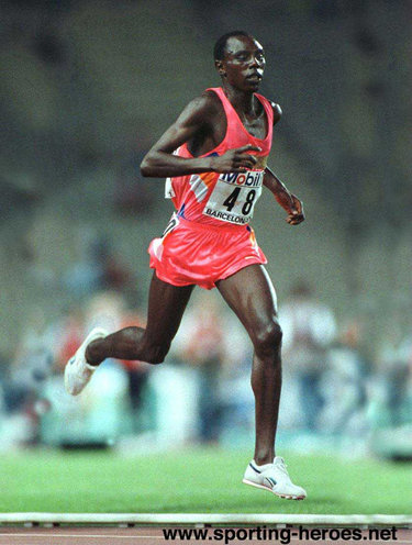 Moses Kiptanui - Kenya - Steeplechase Gold at 1991 World Championships.