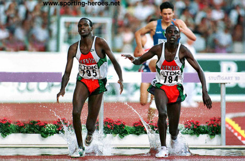 Moses Kiptanui - Kenya - Steeplechase Gold at 1993 World Championships.