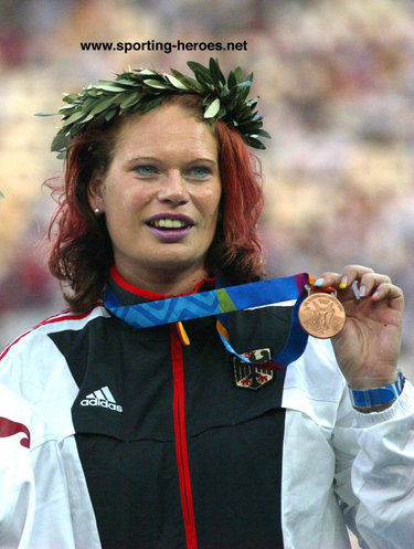 Nadine Kleinert - Germany - 2004 Olympics Shot Put silver.