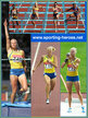 Carolina KLUFT - Sweden - 2005 World Champs Heptathlon Gold medal.