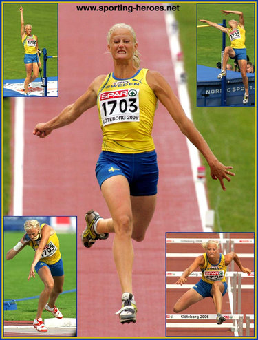 Carolina Kluft - Sweden - 2006 European Championships Heptathlon Gold medal.