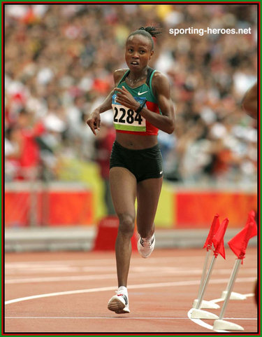 Martha Komu - Kenya - 5th in the Marathon at the 2008 Olympic Games.
