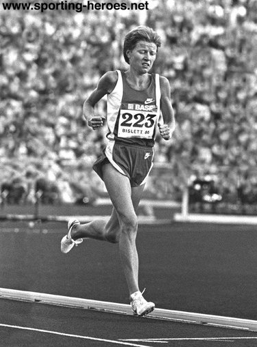 Ingrid Kristiansen - Norway - 1986 European 10000m gold medal.