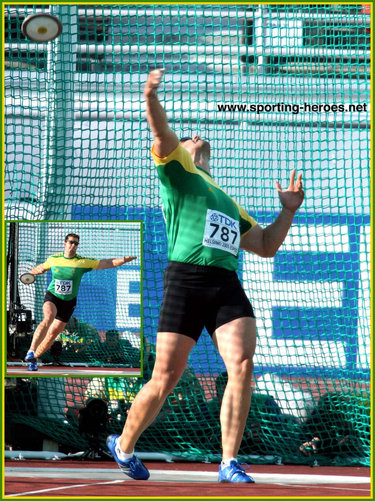 Frantz Kruger - South Africa - Medalist at Olympic & Commonwealth Games in discus.
