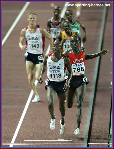 Bernard Lagat - U.S.A. - 5000m win completes golden double at 2007 Worlds (result)