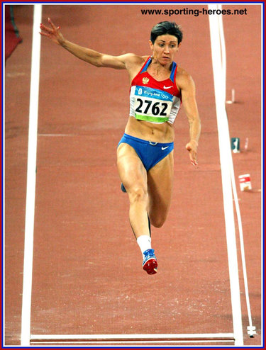Tatyana Lebedeva - Russia - 2008 Olympics  Games. Long Jump & Triple jump silver medals.