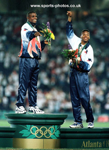 Carl Lewis - U.S.A. - The historic finale at Atlanta Olympic Games.