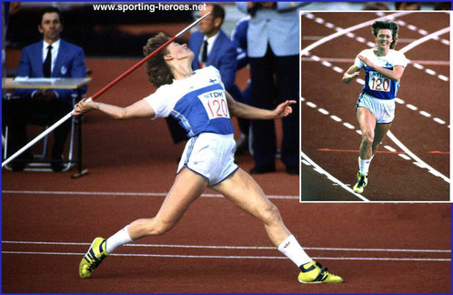 Tiina Lillak - Finland - 1983 World Javelin Champion.