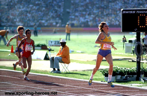 Fita Lovin - Romania - 1984 Olympic Games 800m bronze medal.