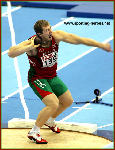 Pavel Lyzhyn - Belarus - International Shot Put career.