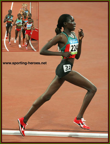 Linet Chepkwemoi Masai - Kenya - 4th in the 10000m at the 2008 Olympics (result)