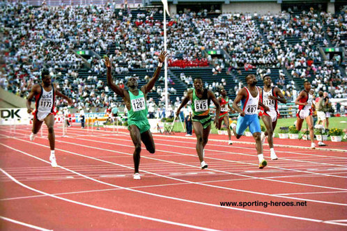 Samuel Matete - Zambia - World 400m Hurdles Champion in 1991