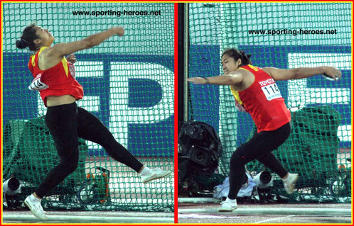 Shuli Ma - China - Sixth in the Discus at the 2005 World Championships.