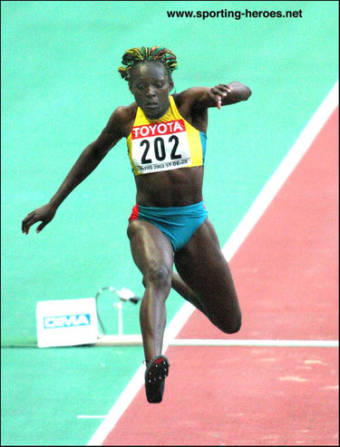 Francoise Mbango-Etone - Cameroon - 2003 World Championship Triple Jump silver medal.