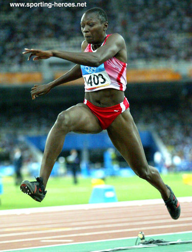 Francoise Mbango-Etone - Cameroon - 2004 Olympic Games Triple Jump Champion.