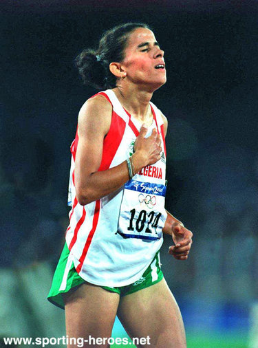 Nouria Merah-Benida - Algeria - 1500m Olympic Games Champion in Sydney 2000.