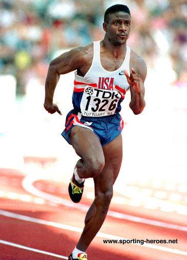 Dennis Mitchell - U.S.A. - 100m bronze medalist at three Major Championships.