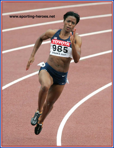 Lashauntea Moore - U.S.A. - 7th in the 200m at the 2007 World Championships.