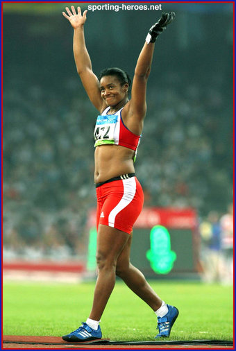 Yipsi Moreno - Cuba - 2008 Olympics Hammer silver medal.