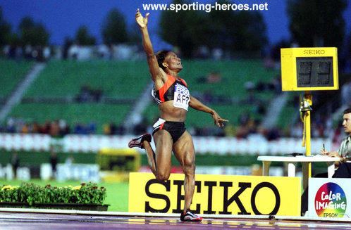 Maria Mutola - Mozambique - 2002 World Cup & Commonwealth Games victories.