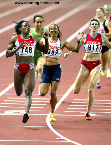 Maria Mutola - Mozambique - 2003 World 800m Champion - indoors and outdoors.