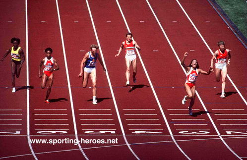 Anelia Nuneva - Bulgaria - Championship Record 1982 - 1994 (100m, 200m)