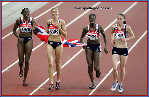 Christine Ohuruogu - Great Britain & N.I. - 2005 Worlds 4x400m bronze medal.