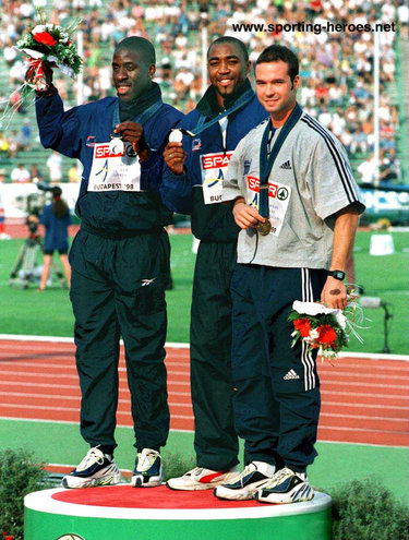 Haralambos Papadias - Greece - 100m bronze at 1998 European Championships.