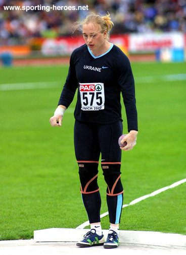 Vita Pavlysh - Ukraine - Shot Put silver at 2002 European Championships