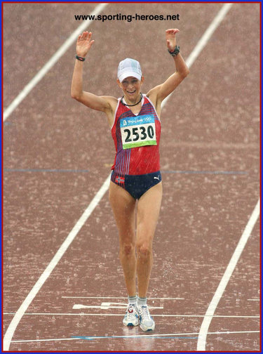 Kjersti Platzer - Norway - Double Olympic Games 20k Race walk silver medalist.