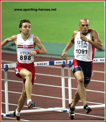 Marek Plawgo - Poland - 400 metres hurdles medals at World & European Championships