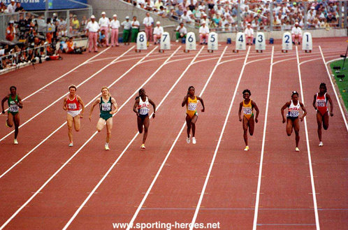 Irina Privalova - 100m bronze at 1992 Olympics
