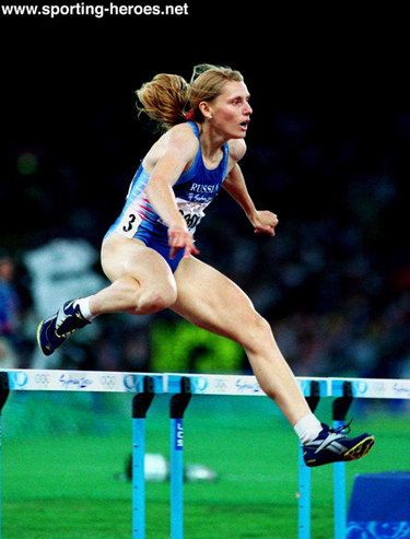 Irina Privalova - Russia - 2000 Olympic Gold after switch to 400mh