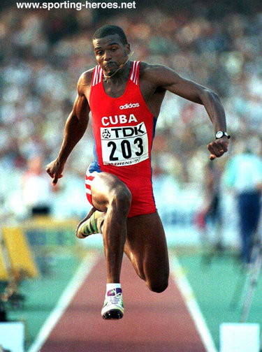 Yoelbi Quesada - Cuba - 1997 World triple jump Champion.