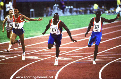 John Regis - Great Britain & N.I. - Six medals in the year of 1990
