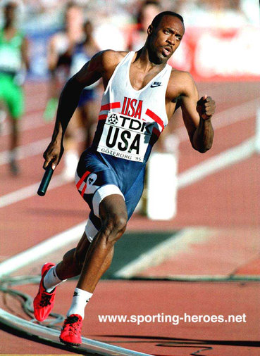 Butch Reynolds - U.S.A. - World record 400metres & Olympic gold medlist.