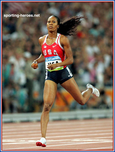 Sanya RICHARDS (ROSS) - U.S.A. - 2008 Olympic Games.  4x400m Gold, 400m bronze.