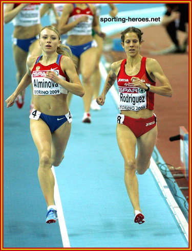 Natalia Rodriguez - Spain - 2009 European Indoor Championships 1500m silver medal.