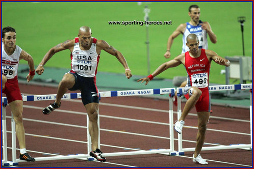 Felix Sanchez - Dominican Republic - 2007 World Championships 400m Hurdles silver (result)