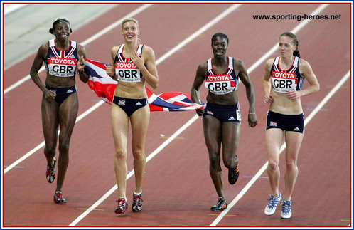 Nicola Sanders - Great Britain & N.I. - 2005 Worlds 4x400m bronze medal.