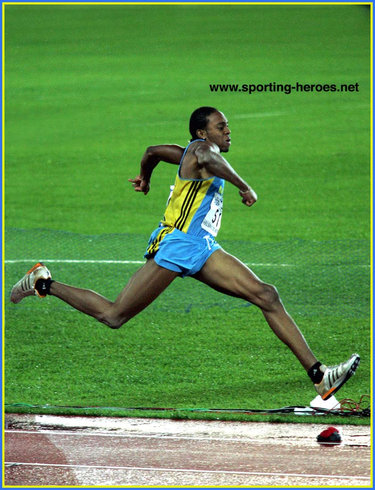 Leevan Sands - Bahamas - 2003 World Champs Triple Jump bronze medal.